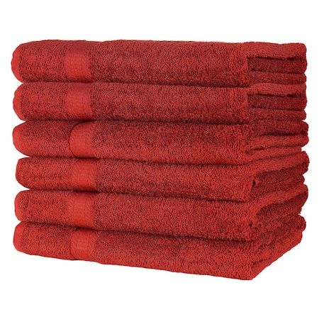 Hospeco True Color Bath Towel 25x52 Burgundy BATH-BURGUNDY